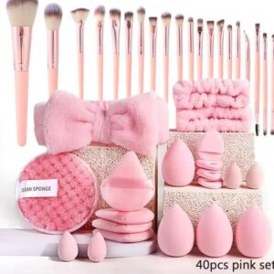 Pink glam makeup tools